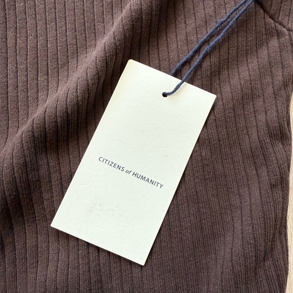 NWT Citizens of Humanity Harper Bodysuit Size XL In Bronze Brown Anthropologie - Picture 8 of 11